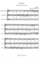 Fugetta II. G. F. Handel (trio recorder STB)
