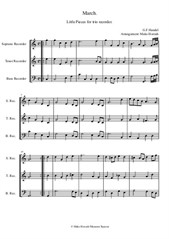 March. G. F. Handel (trio recorder STB)