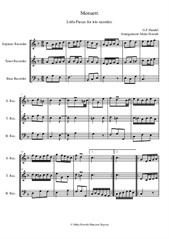 Menuett. G. F. Handel (trio recorder STB)